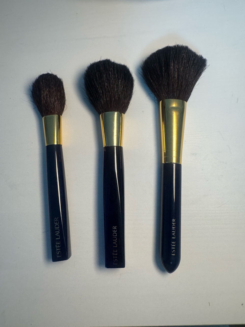 Estee Lauder Makeup Brush Set - Black & Gold Professional Face Brushes
